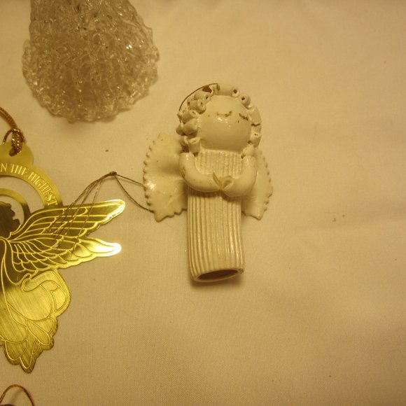VTG SET OF 6 ANGEL ORNAMENTS, 60'S TO 80'S ERA - Picture 4 of 6